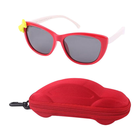 Butterfly Polarized UV 400 Protected Children's Sunglasses & Case