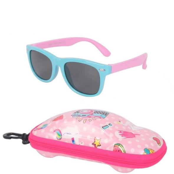 Children's Polarized UV 400 Protected Sunglasses & Case