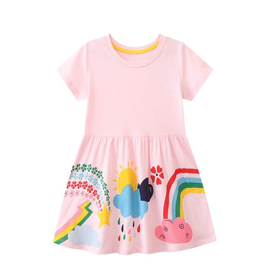 Rainbow Design Summer Dress