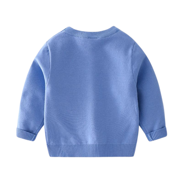 Tractor Design Pullover Sweater
