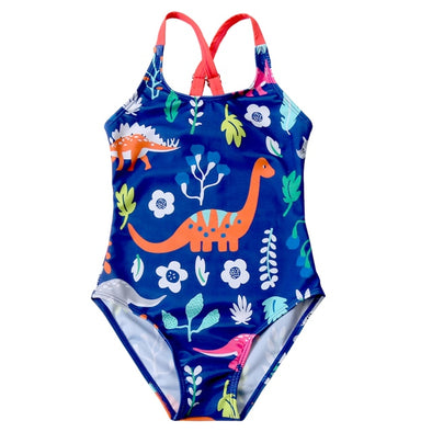 Colorful Dinosaur Design Swimsuit