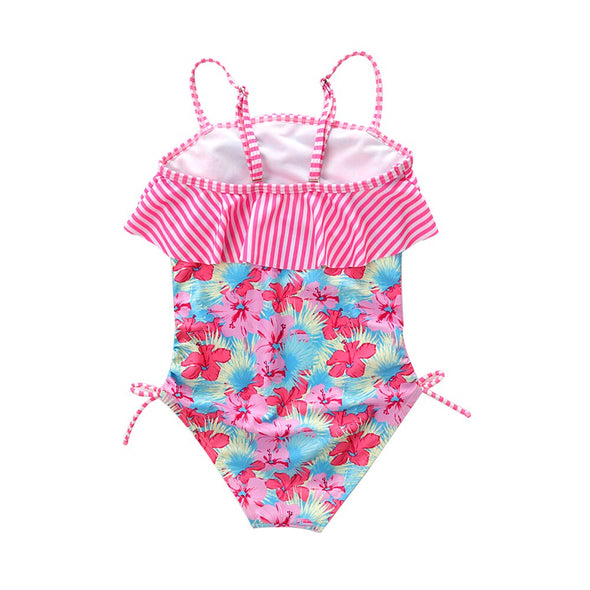 Colorful Flower Design Swimsuit