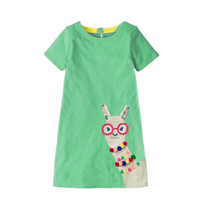 Alpaca Print Summer Dress