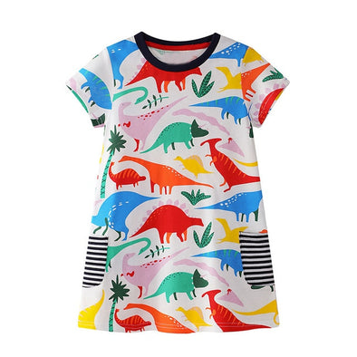 Dinosaur Design Summer Dress