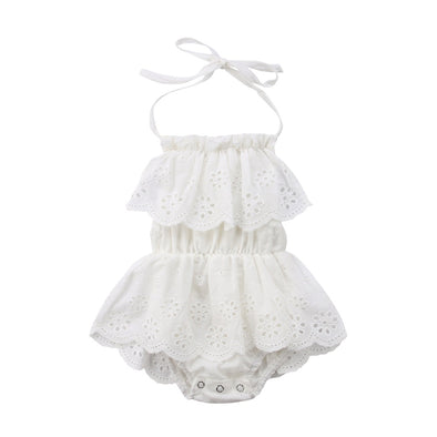 Broderie Anglaise Ruffle Romper