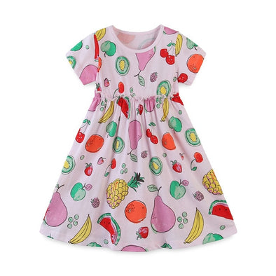 Fruit Print Summer Dress