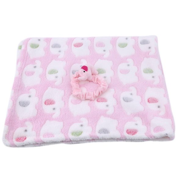 Cute Elephant Baby Blanket