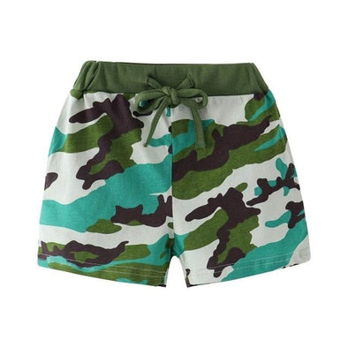 Camouflage Print Sweat Shorts