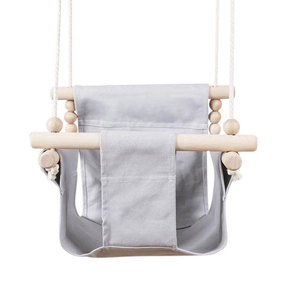 Canvas & Wood Swing Chair