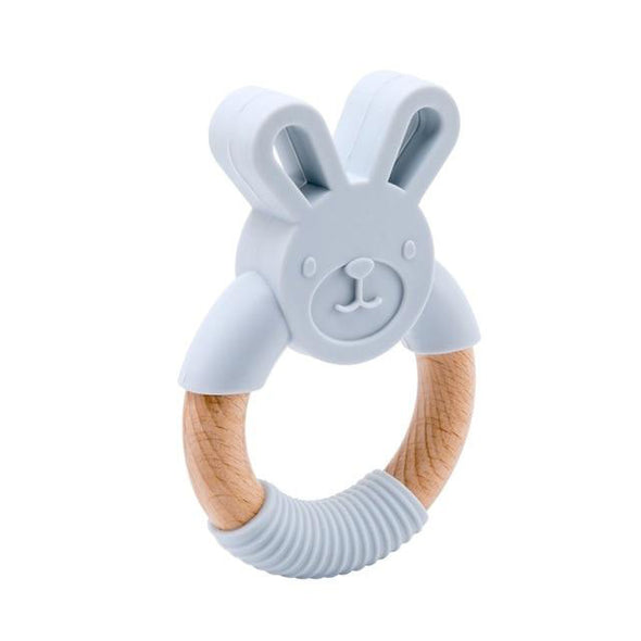 Natural Wood & Silicone Baby Teether