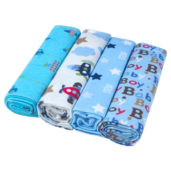 100% Muslin Cotton Baby Swaddles 4 Pack