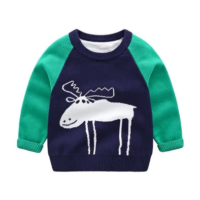 Mouse Design Pullover Sweater