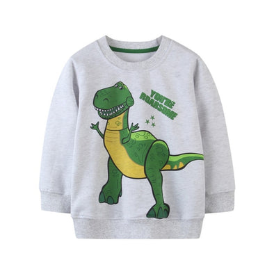 Fun Dinosaur Design Sweatshirt