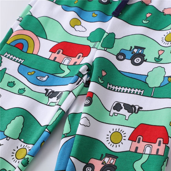 Colorful Farm Design Sweatpants