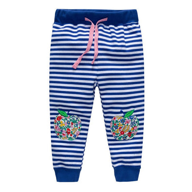 Colorful Striped & Flower Design Sweatpants