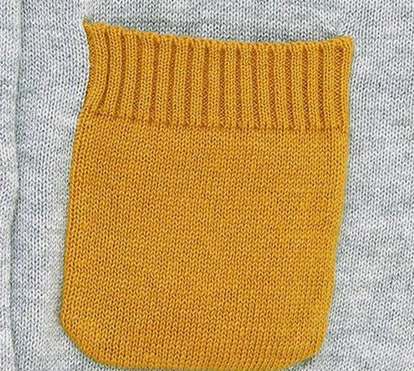 Hedgehog Design Button Front Sweater
