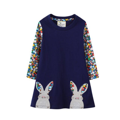 Bunny Design Long-sleeve Dress