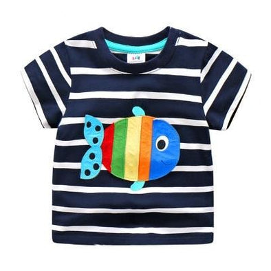 Colorful Fish Design Summer Tee