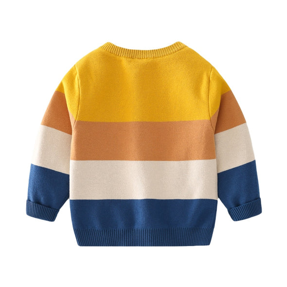 Tiger & Crocodile Design Pullover Sweater