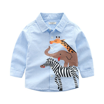 Animal Design Long-sleeve Shirt