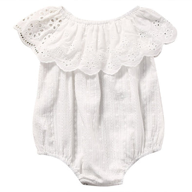 Broderie Anglaise Ruffle Romper